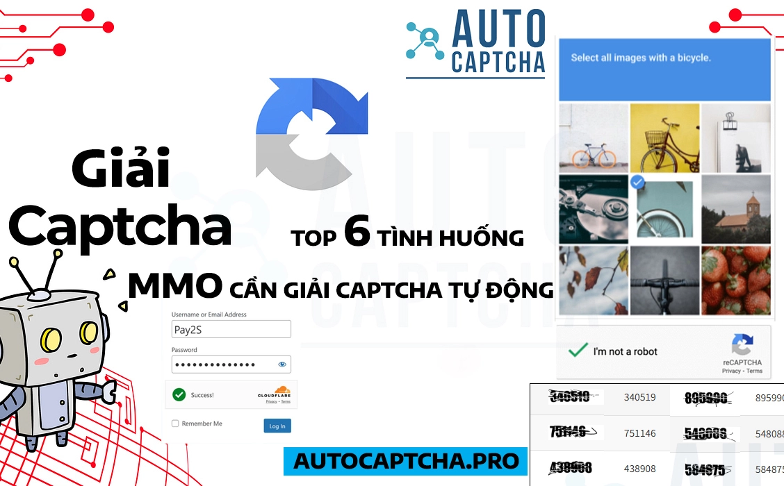 Top 6 tình huống MMO cần Giải Captcha tự động