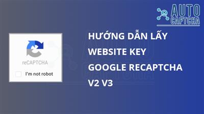 Cách lấy Website Key để giải Recaptcha V2, V3 trên AutoCaptcha