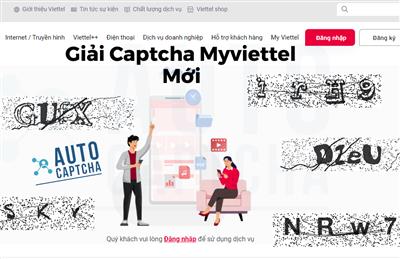 [Cập Nhật] Giải Captcha MyViettel hỗ trợ Hoa thường mới nhất