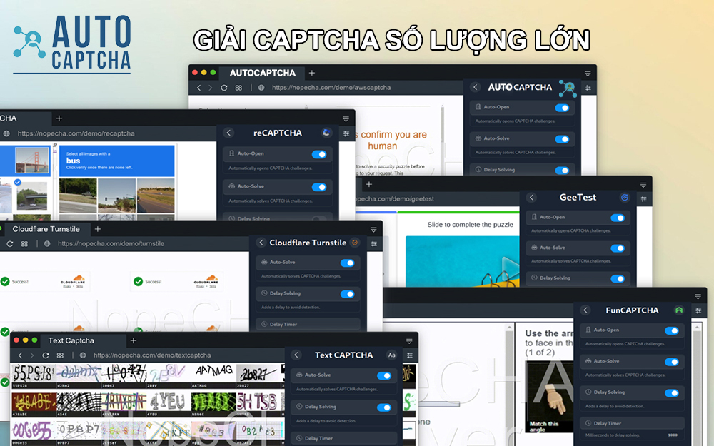 Giải Captcha số lượng lớn Autocaptcha