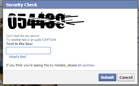 Giải Captcha Facebook dạng chỉ có số