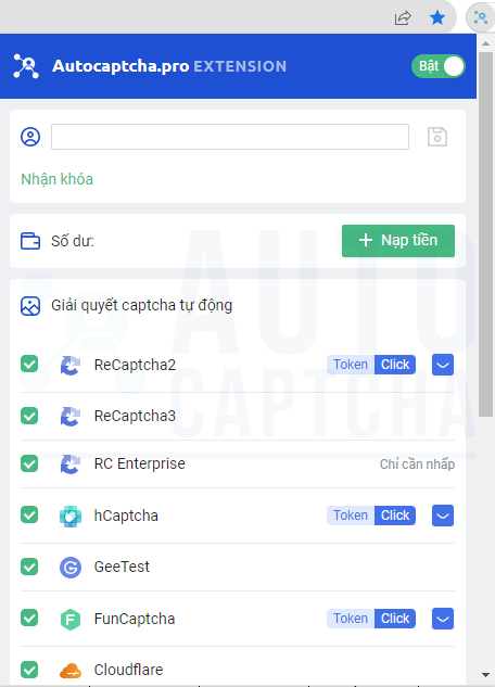 Autocaptcha.pro Extension