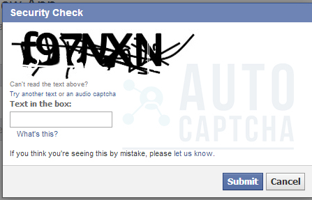 captcha facebook