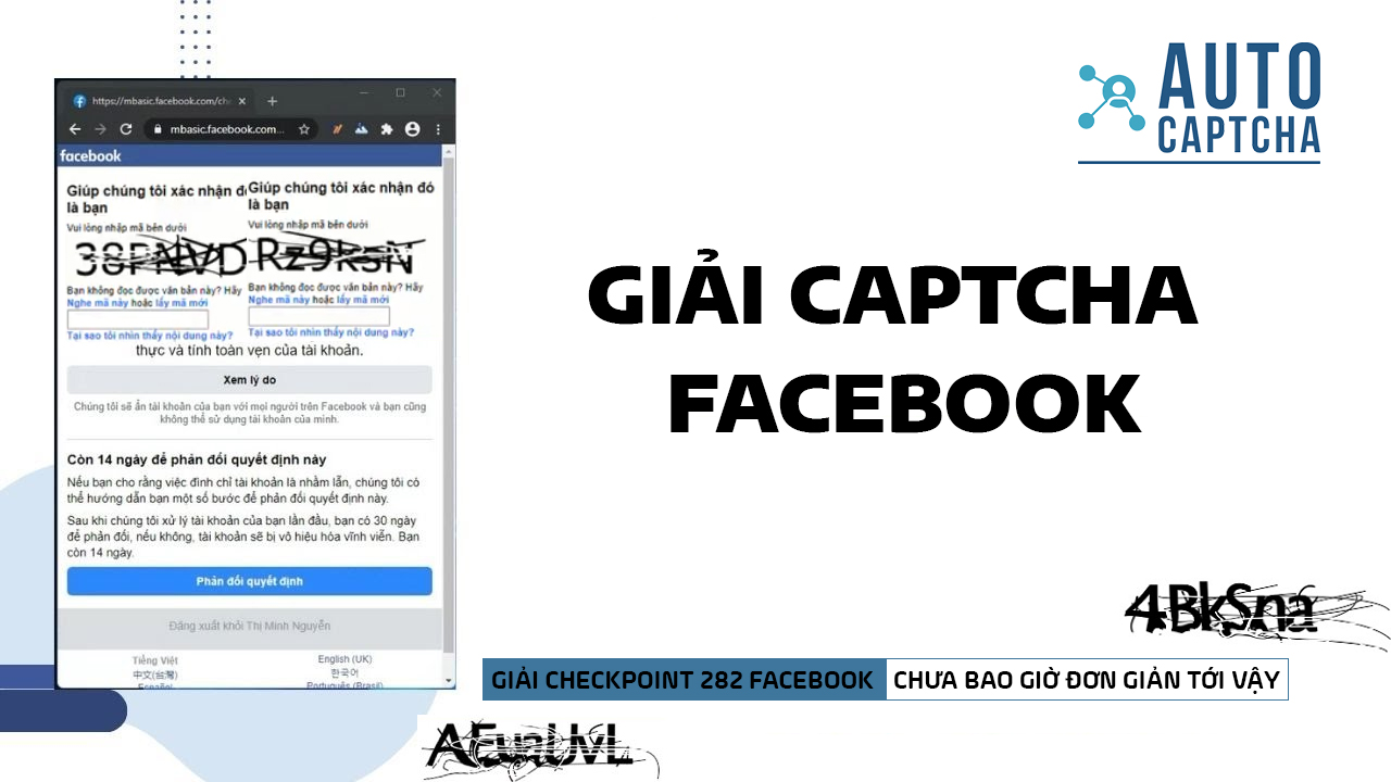 Giải Captcha Facebook