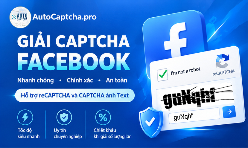 Giải Captcha Facebook