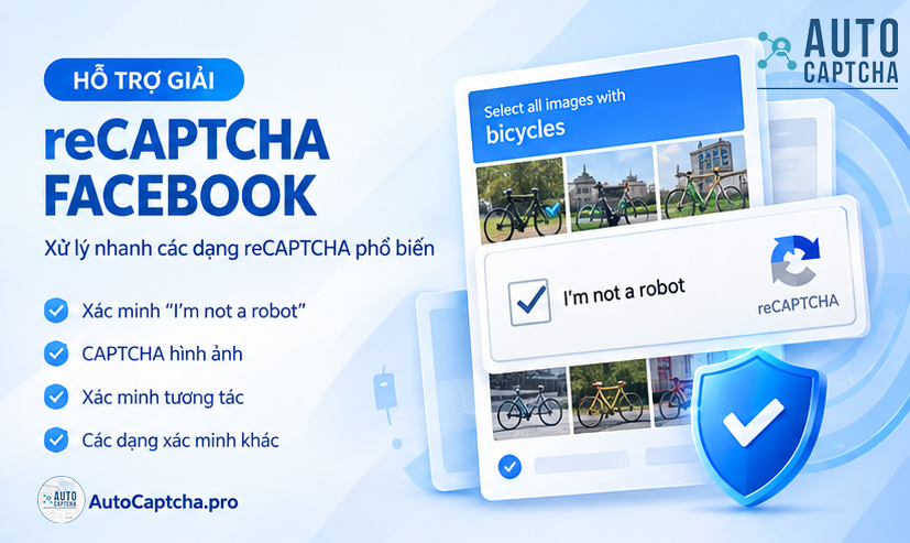 Giải reCaptcha Facebook