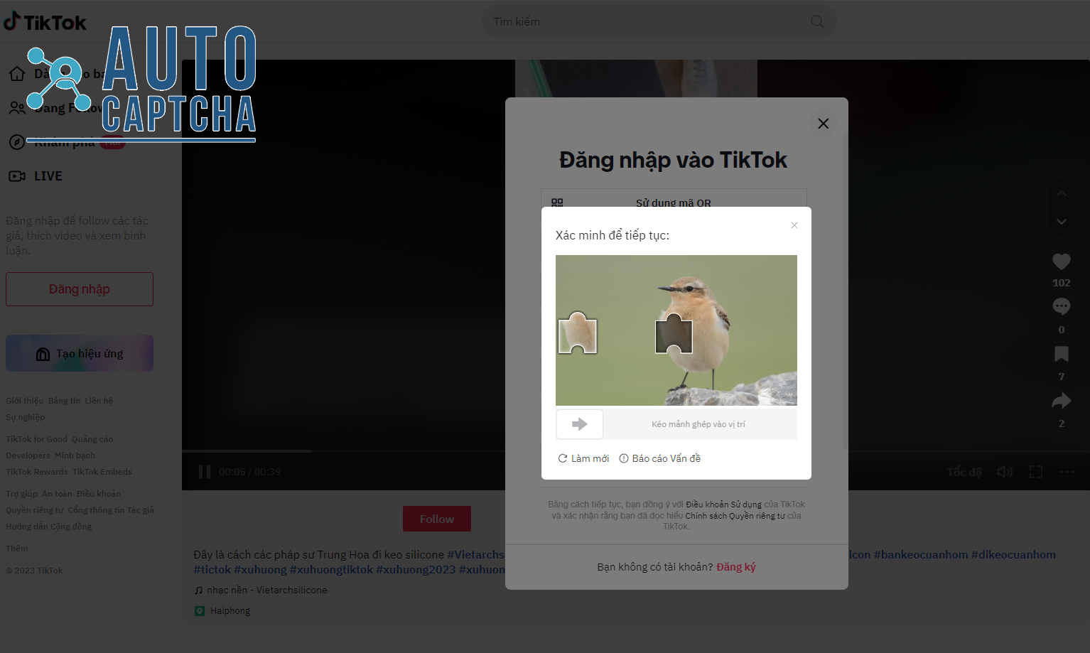 Captcha Tiktok