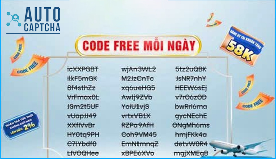 Giải mã Captcha Text khuyến mãi mỗi ngày