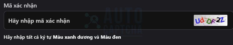 giải mã captcha text lọc màu xanh dương và màu đen