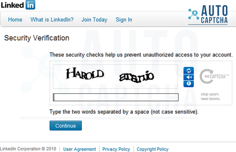 Giải Captcha LinkedIn uy tín