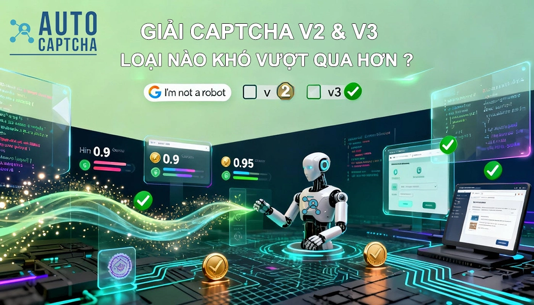 Giải reCAPTCHA v2 và reCAPTCHA v3: Loại nào khó vượt qua hơn?