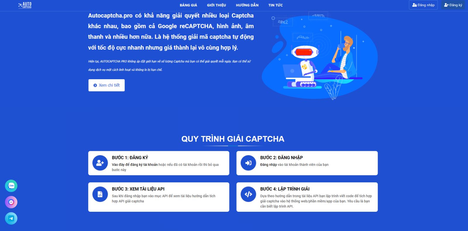 dịch vụ giải mã Captcha