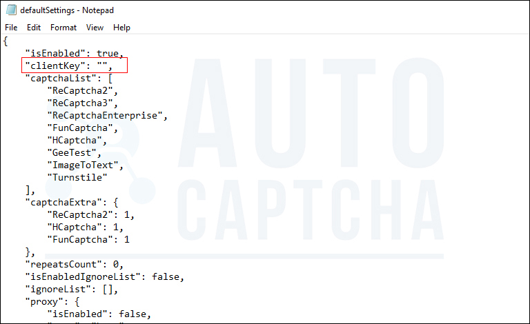 ClientKey Extension Autocaptcha.pro