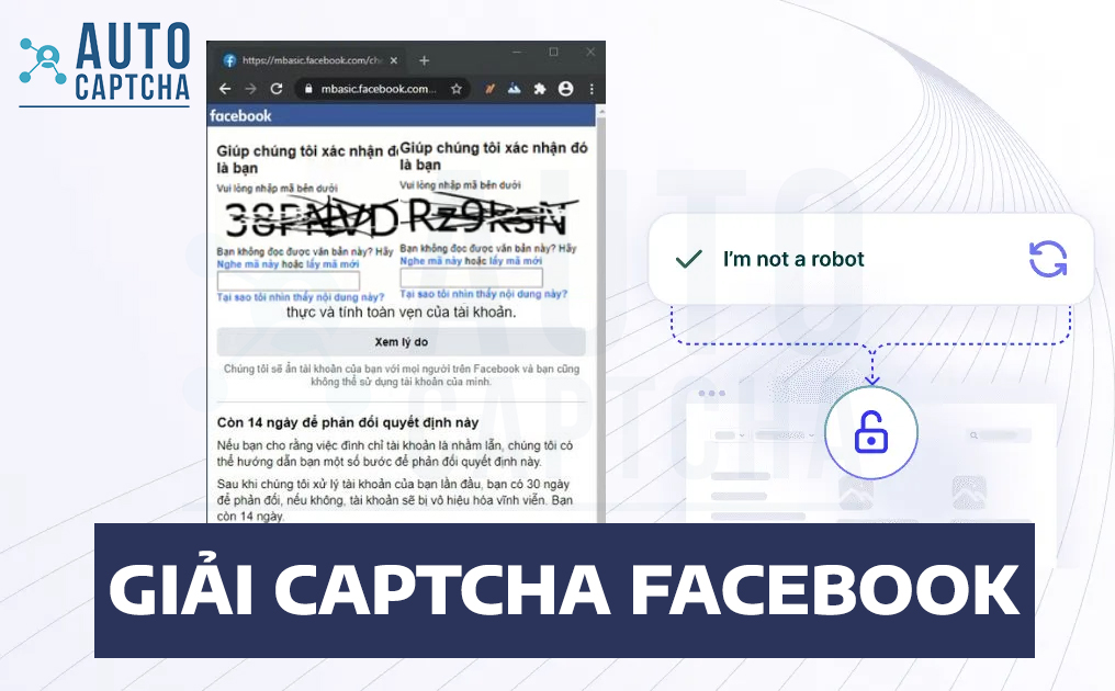 Giải Captcha Facebook dạng văn bản tại Autocaptcha