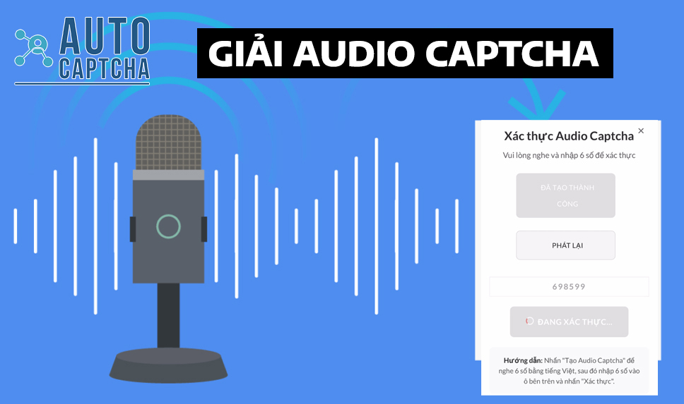 Giải Audio Captcha tại Autocaptcha.pro